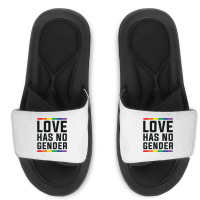 Love Has No Gender   Lgbt Quote (pink) Slide Sandal | Artistshot