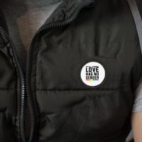 Love Has No Gender   Lgbt Quote (pink) Round Patch | Artistshot