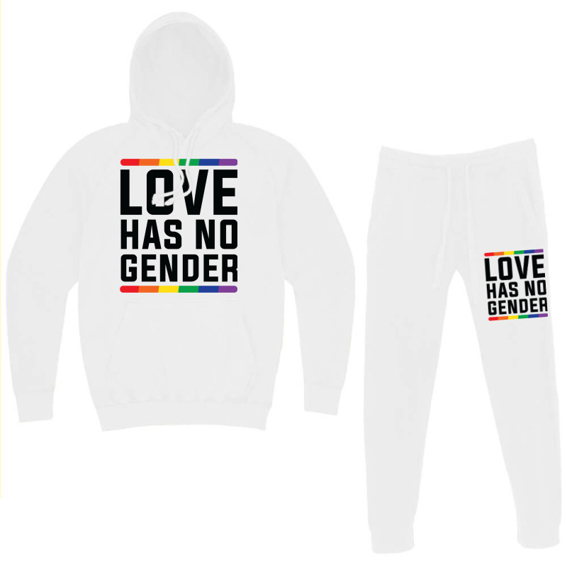 Love Has No Gender   Lgbt Quote Hoodie & Jogger Set | Artistshot