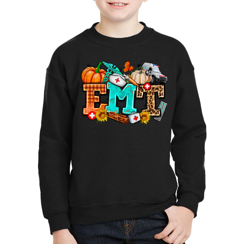 Emt With Fall Youth Sweatshirt | Artistshot