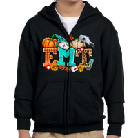 Emt With Fall Youth Zipper Hoodie | Artistshot