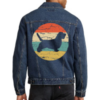 Petit Basset Griffon Vendeen Vintage Retro Men Denim Jacket | Artistshot