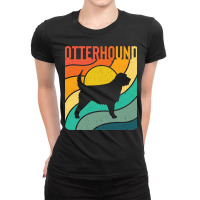 Otterhound Dog Vintage Gift Pet Lover Ladies Fitted T-shirt | Artistshot