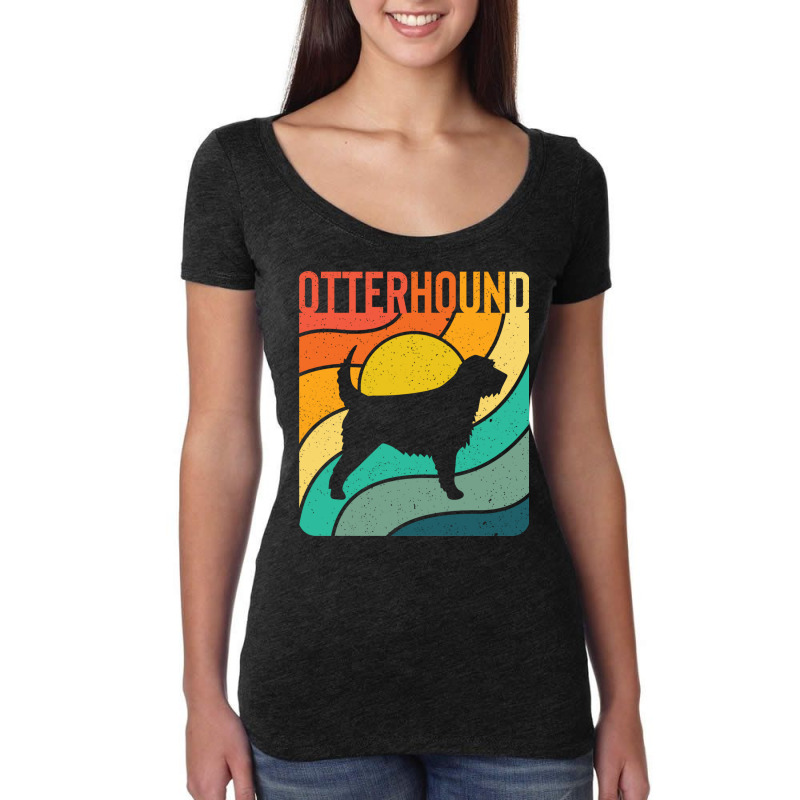 Otterhound Dog Vintage Gift Pet Lover Women's Triblend Scoop T-shirt by rafaeltto | Artistshot