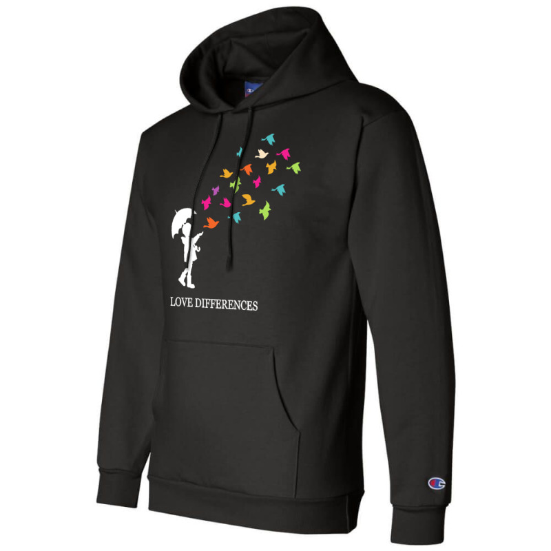 Autism Awareness T  Shirt Love Differences Awesome Autism Awareness Gi Champion Hoodie by joanie38206 | Artistshot