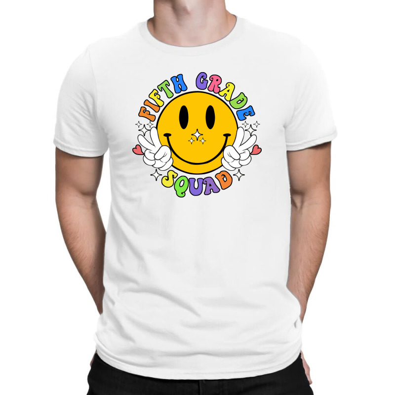 Fifth Grade Squad Smile Face T-Shirt by Syakiya | Artistshot