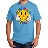 Fifth Grade Squad Smile Face Basic T-shirt | Artistshot