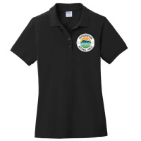 Chequamegon National Forest Retro Sign Ladies Polo Shirt | Artistshot