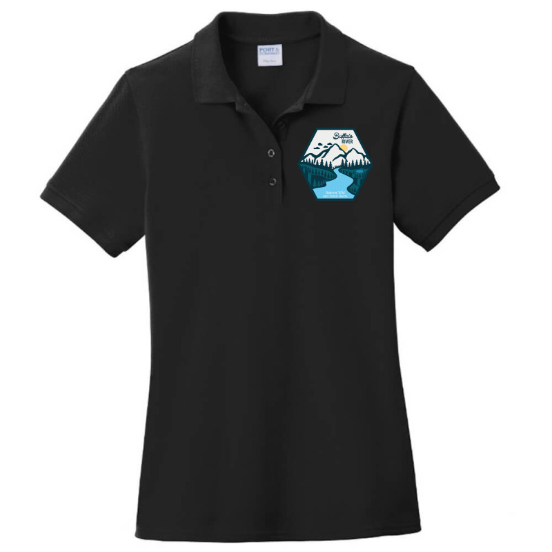 Buffalo River, National Wild And Scenic River Ladies Polo Shirt by RozakArt | Artistshot