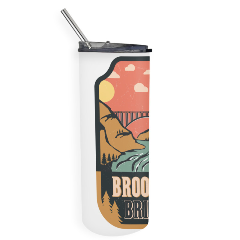 Brooklyn Bridge   Retro Design Skinny Tumbler | Artistshot