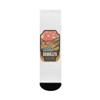 Brooklyn Bridge   Retro Design Crew Socks | Artistshot