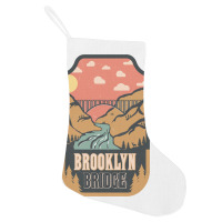 Brooklyn Bridge   Retro Design Holiday Stocking | Artistshot