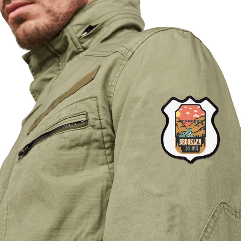 Brooklyn Bridge   Retro Design Shield Patch | Artistshot