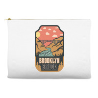 Brooklyn Bridge   Retro Design Accessory Pouches | Artistshot