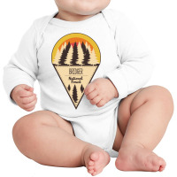 Bridger National Forest Long Sleeve Baby Bodysuit | Artistshot