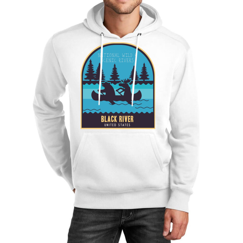 Black River, National River In Usa Unisex Hoodie by RozakArt | Artistshot