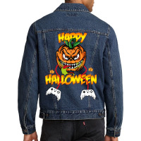 Ghosts Controller Halloween Men Denim Jacket | Artistshot