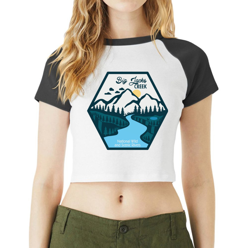 Big Jacks Creek National Wild And Scenic River, Raglan Crop Top by RozakArt | Artistshot