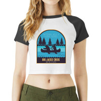 Big Jacks Creek National River In Usa Raglan Crop Top | Artistshot