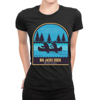 Big Jacks Creek National River In Usa Ladies Fitted T-shirt | Artistshot