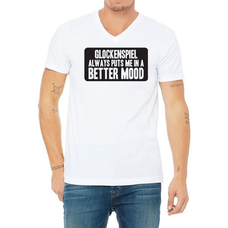 Better Mood With Glockenspiel V-Neck Tee by RozakArt | Artistshot