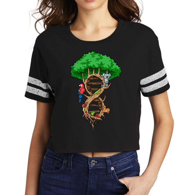 Infinite Tree Of Life Dna Biology Environment Love Scorecard Crop Tee by Ziz | Artistshot