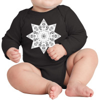 Mandala Art T  Shirt Mandala Magic Circle T  Shirt Long Sleeve Baby Bodysuit | Artistshot