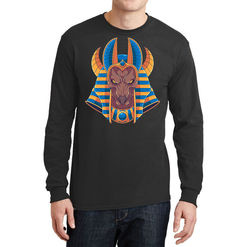 Egyptian God Anubis Egypt Ancient Mythology Hierog Long Sleeve Shirts by Ziz | Artistshot