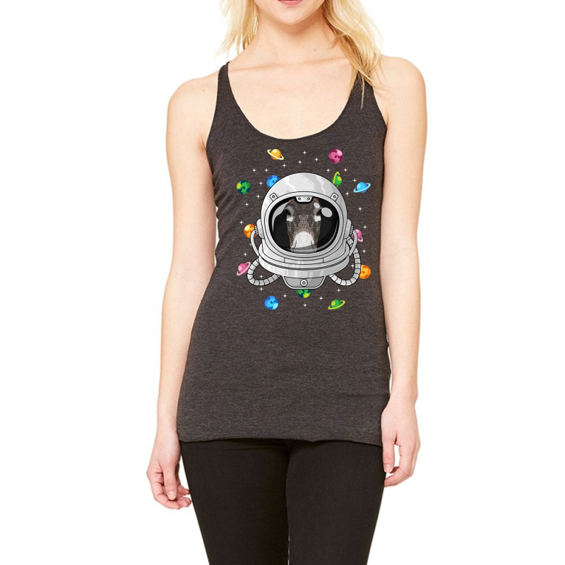 Donkey Astronaut Animal Deep In Space Cosmic Unive Racerback Tank by Ziz | Artistshot