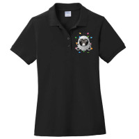 Donkey Astronaut Animal Deep In Space Cosmic Unive Ladies Polo Shirt | Artistshot