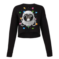 Donkey Astronaut Animal Deep In Space Cosmic Unive Cropped Sweater | Artistshot