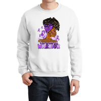 Afro Woman Sarcoidosis Cancer Warrior Crewneck Sweatshirt | Artistshot