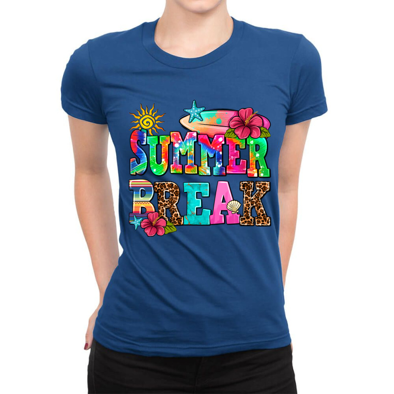 Summer Break Ladies Fitted T-shirt | Artistshot