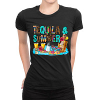 Tequila And Summmer Ladies Fitted T-shirt | Artistshot