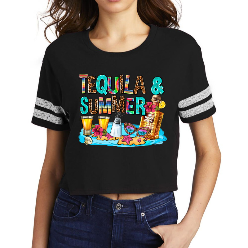 Tequila And Summmer Scorecard Crop Tee by AdoDesignShop | Artistshot