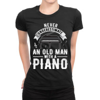 Piano Piano Music Gift For Pianist   Instrument Mu Ladies Fitted T-shirt | Artistshot