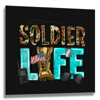 Soldier  Life Metal Print Square | Artistshot