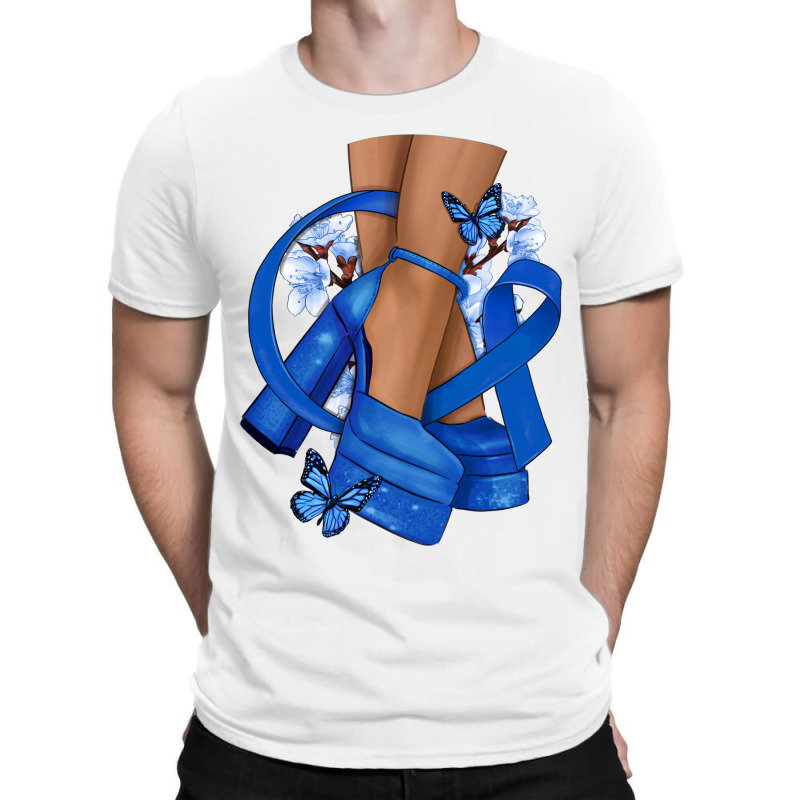 Colon Cancer Diva Blue Ribbon T-shirt | Artistshot