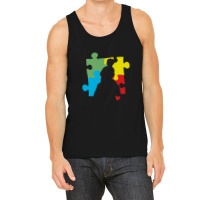 Autism Awareness T  Shirt Proud Dad Of The Toughest Boy I Know Autism Tank Top | Artistshot