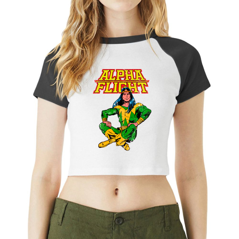 Alpha Flight Shaman Raglan Crop Top by Rob Store | Artistshot