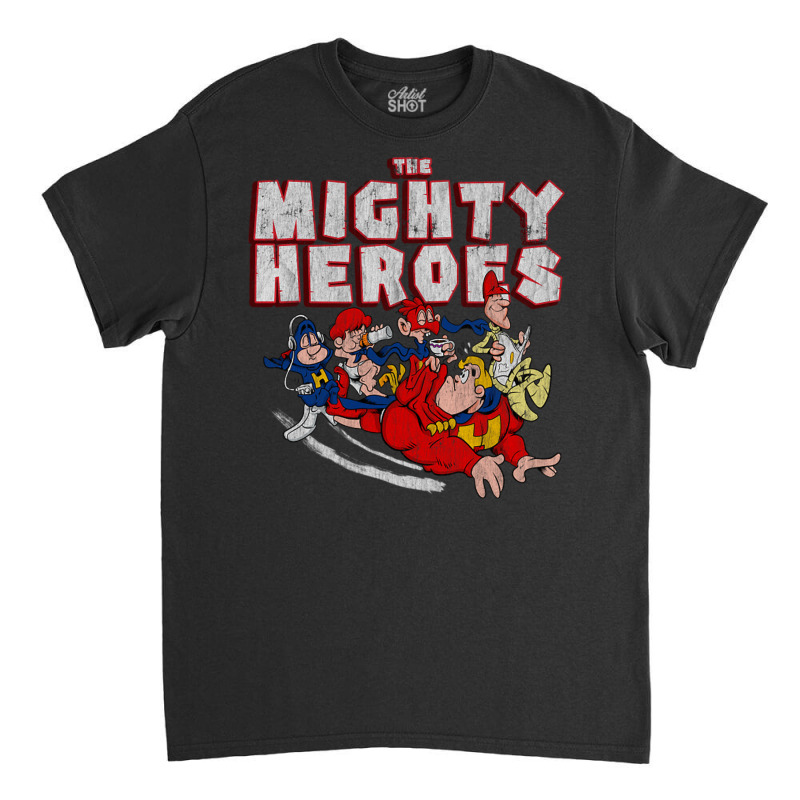 Distressed Mighty Heroes Classic T-shirt by Rob Store | Artistshot