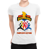 Morph Into Action Ladies Fitted T-shirt | Artistshot