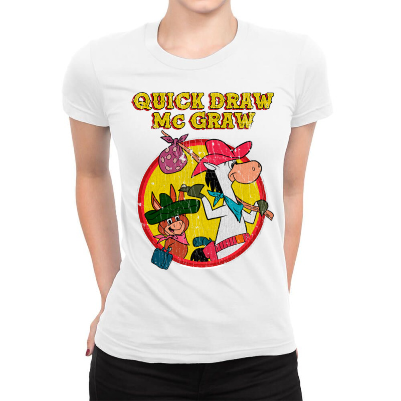 Vintage Quick Draw Mcgraw Ladies Fitted T-Shirt by Rob Store | Artistshot