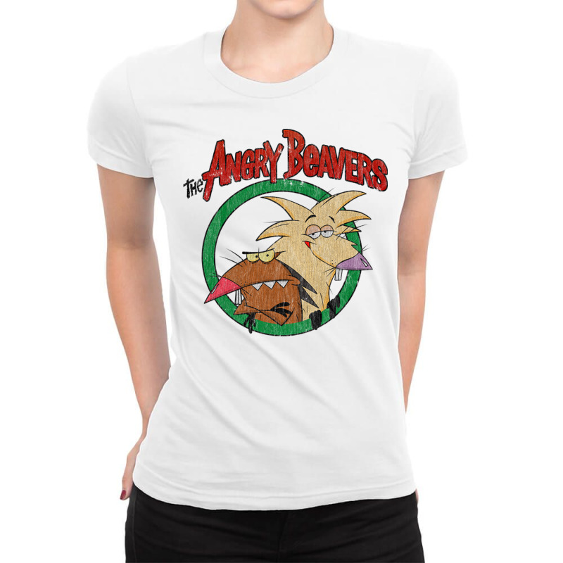 Vintage The Angry Beavers Ladies Fitted T-Shirt by Rob Store | Artistshot