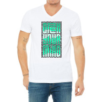 Mind Graffiti V-neck Tee | Artistshot