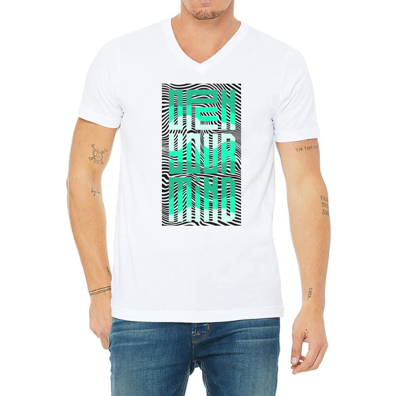 Mind Graffiti V-neck Tee | Artistshot