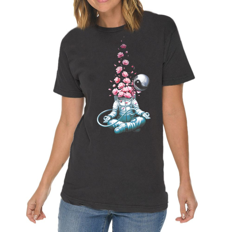 Astro Meditation Roses Vintage T-Shirt by Jeorge | Artistshot