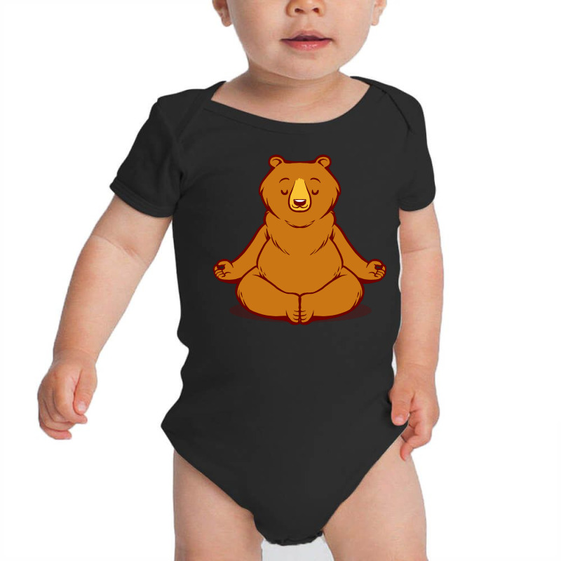 Bear Animals Meditation Zen Buddhism Baby Bodysuit by Jeorge | Artistshot