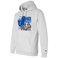 Her Fight Is Our Fight Colon Cancer Blue Ribbon Champion Hoodie | Artistshot