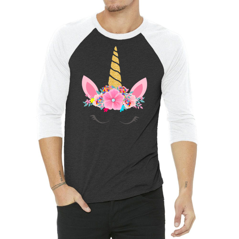 Autism Awareness T  Shirt Unicorn Autism Warrior Support Autism Warrio 3/4 Sleeve Shirt by joanie38206 | Artistshot